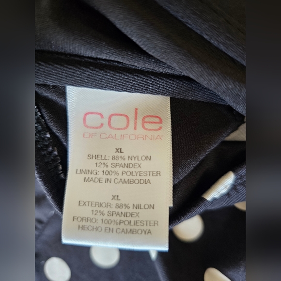 Cole of California Polka Dot 2 piece tankini! - Picture 9 of 10